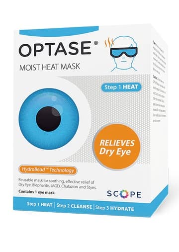 Reusable moist heat mask used to treat dry eye symptoms at Gazal Eyecare