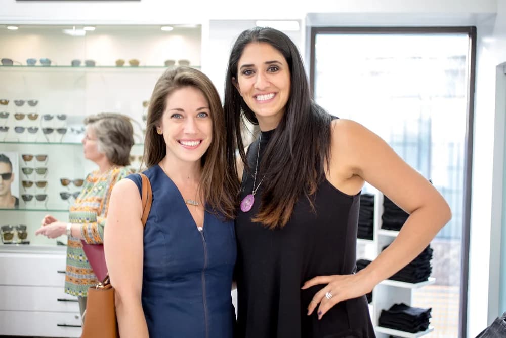 Jaime Lee & Gazal at the Gazal Eyecare grand opening